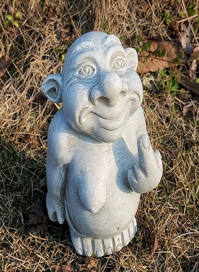 AKV Gargoyle Statues Outdoor Trolls Figurines, Funny Gothic Garden Decor, Sculpture Resin Art Decorations, Outdoor Ornament for Flowerpot Yard Patio, Height 5'' (D) - Image 1